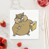 漫画のハムスター スタンダードランチョンナプキン (インサイチュ)