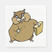 漫画のハムスター スタンダードランチョンナプキン (正面)