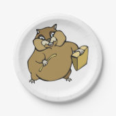 漫画のハムスター ペーパープレート (正面)