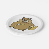 漫画のハムスター ペーパープレート (アングル)