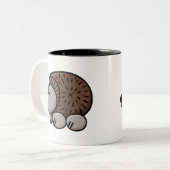 漫画のハリネズミ ツートーンマグカップ (正面左)