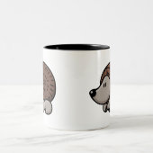 漫画のハリネズミ ツートーンマグカップ (中央)