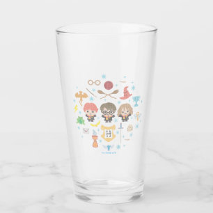 漫画のハリー・ポッターのクロステッチコラージュ タンブラーグラス