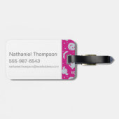 漫画のハリー・ポッターシリーズ魔法アイコントスパターン ラゲッジタグ (裏面横)