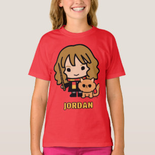 漫画のハーマイオニーとクルックシャンクス Tシャツ