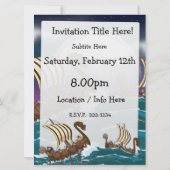 漫画のバイキング侵略艦隊 招待状 (裏面)