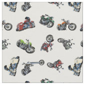 漫画のバイクセット ファブリック (クローズアップ)