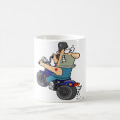漫画のバイク男子マグカップ コーヒーマグカップ (中央)