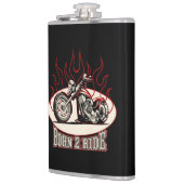 漫画のバイク フラスク (左)