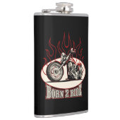 漫画のバイク フラスク (右)