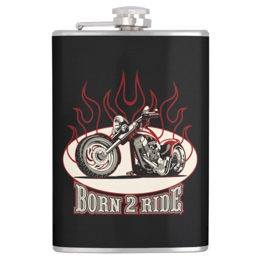 漫画のバイク フラスク (正面)