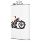 漫画のバイク フラスク (左)