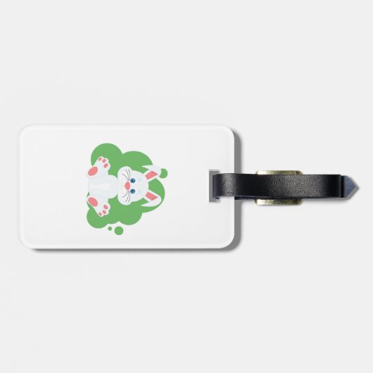 漫画のバニーのスプラッシュ ラゲッジタグ (裏面横)