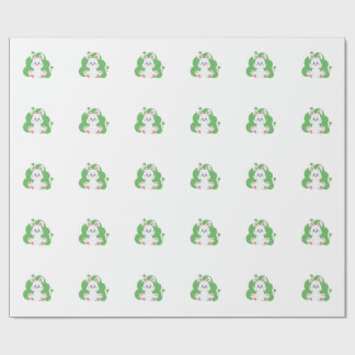 漫画のバニーのスプラッシュ ラッピングペーパー