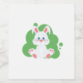 漫画のバニーのスプラッシュ ワインラベル (シングルラベル)