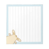 漫画のバニーイラストレーション ノートパッド (正面)