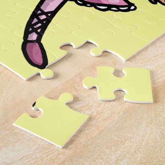 漫画のバレエダンサー ジグソーパズル (側面)