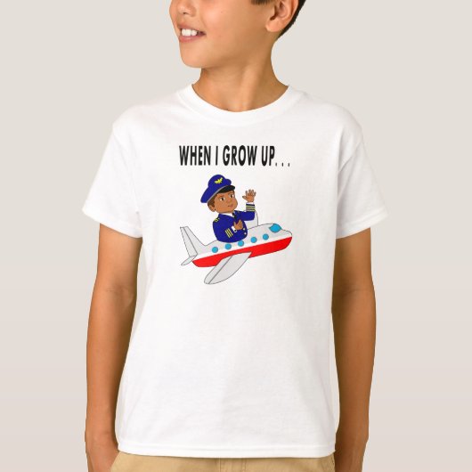 漫画のパイロットの飛行中にTシャツ Tシャツ (正面)