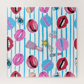 漫画のパッチバッジポップ・アートの：アート。 ジグソーパズル (横)