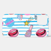 漫画のパッチバッジポップ・アートの:アート。 Case-Mate iPhoneケース (裏面 (横))