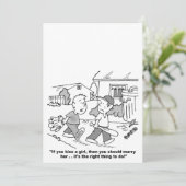 漫画のパーソナライズされた結婚式招待状 招待状 (スタンド正面)