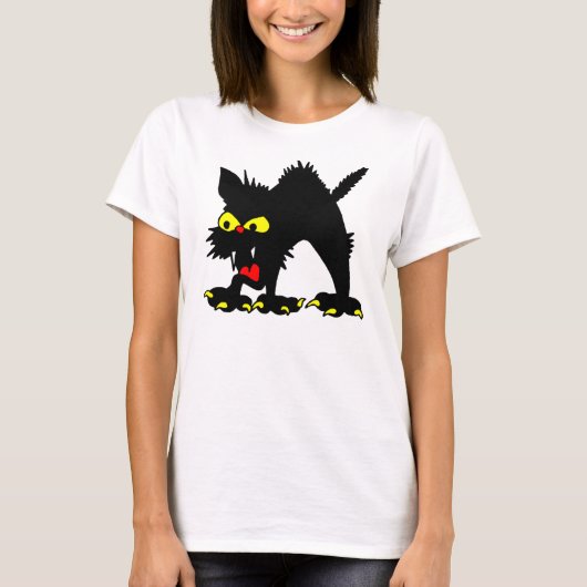 漫画のヒッシー猫Tシャツ Tシャツ (正面)