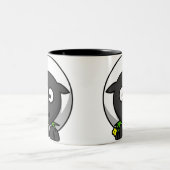 漫画のヒツジのマグ ツートーンマグカップ (中央)