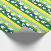 漫画のヒツジの包装紙 ラッピングペーパー (角)