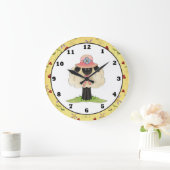 漫画のヒツジの時計 ラージ壁時計 (ホーム)