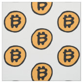 漫画のビットコインのシンボル ファブリック (見本)
