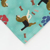 漫画のビーグル フリースブランケット (角)