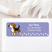 漫画のビーグル ラベル (インサイチュ)