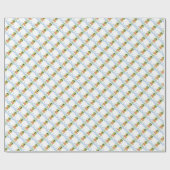 漫画のビーチカエルのパターンのラッピング紙 ラッピングペーパー (フラット)