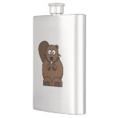 漫画のビーバー フラスク (左)