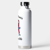 漫画のピクルスとペッパーのピクルボールチーム熱いディル ウォーターボトル (左面)