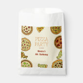 漫画のピザパーティー誕生日 フェイバーバッグ (正面)