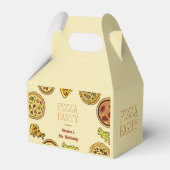 漫画のピザパーティー誕生日 フェイバーボックス (裏面サイド)