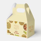 漫画のピザパーティー誕生日 フェイバーボックス (正面サイド)