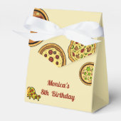 漫画のピザパーティー誕生日 フェイバーボックス (正面サイド)