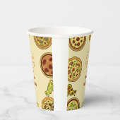 漫画のピザパーティー誕生日 紙コップ (右)