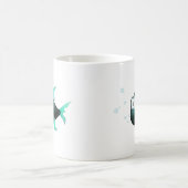 漫画のピラニア コーヒーマグカップ (中央)