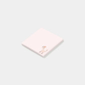 漫画のピンクプードルポーズポーズピンク ポストイット (アングル)