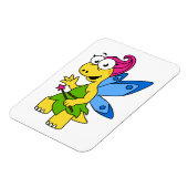 漫画のフェアユール恐竜。 マグネット (左側)