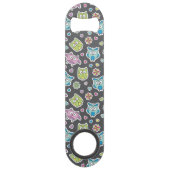 漫画のフクロウのパターン スピード栓抜き (裏面)