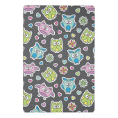 漫画のフクロウのパターン ミニクリップボード (裏面)
