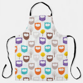 漫画のフクロウ エプロン (正面)