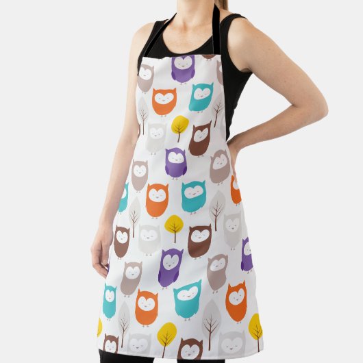 漫画のフクロウ エプロン (インサイチュ)