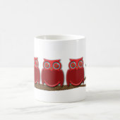 漫画のフクロウ コーヒーマグカップ (中央)