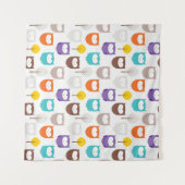 漫画のフクロウ タペストリー (正面(横))