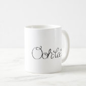 漫画のフランス人のプードル コーヒーマグカップ (正面右)